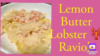 Lemon Butter Lobster 🦞 Ravioli [upl. by Dicks]