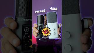 Maono PM422 vs Fifine AM8 mic comparison shorts dynamic vs condenser mic [upl. by Asillim]