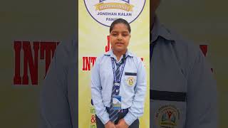 Noor student of grade 7th sun village Jondhan kalan JAY INTERNATIONAL SCHOOL [upl. by Elay]