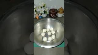 Rasgulla 😋shorts viral viralvideo trending softandspongyrasgulla sweet foodie cooking [upl. by Ahseikal900]