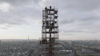 La flèche de NotreDame de Paris renaît [upl. by Ilojne]