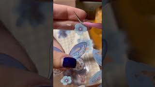 Fly 🦋 asmr scrapbook scrapbooking journaling relaxing asmr blue fly [upl. by Fisk184]