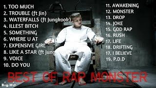 Best Mixtapes of Rap Monster BTS  Rap Monsters Greatest Hits [upl. by Ahsenav580]