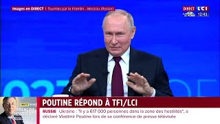 Vladimir Poutine  quotNous nous tenons prêts à poursuivre nos interactions avec la Francequot [upl. by Gussi]