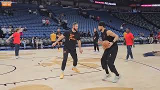 DEVIN BOOKERquots EARLY SHOOTING WORKOUT BEFORE TONIGHTS GAME VS PELICANS AT SMOOTHIE KING ARENA [upl. by Nella207]