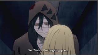 Satsuriku no Tenshi  Zack hugs Rachel cute moment [upl. by Emoreg]