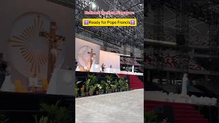 Singapore Ready For Pope Francis popefrancis mass singapore pope [upl. by Lasky]