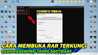 Cara Membuka Rar Terkunci oleh Password tanpa Software [upl. by Sibley]