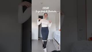 Grwm to go work  Starbucks  collegelife unidiaries starbucks studymotivation grwm ootd [upl. by Amin781]