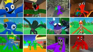 Rainbow Friends Chapter 1 Vs Hungry Rainbow Friends Vs Rainbow Craft Jumpscares [upl. by Quar]