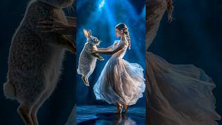 The woman fuses with a rabbit on AGT americagottelent magic fusion miracle [upl. by Cardon33]