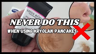 Mistakes to avoid when using kryolan pancake Most common mistakes Best ways to avoid patch base [upl. by Dagnah]