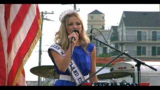 Gabrielle Carlson Miss Maryland 2009 National Anthem [upl. by Sonafets]