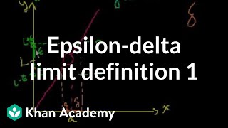 Epsilondelta limit definition 1  Limits  Differential Calculus  Khan Academy [upl. by Eidlog834]