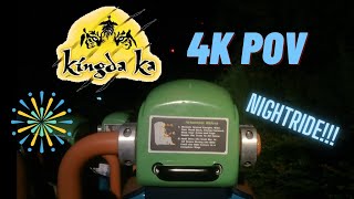 Kingda Ka NIGHTRIDE WITH FIREWORKS 4K Back Row POV  Six Flags Great Adventure [upl. by Rialcnis264]