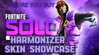 Harmonizer Skin showcase FORTNITE SOLO Top 2 10 kills BEFORE YOU BUY [upl. by Eiramenna412]