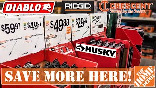 Home Depot BEST Husky DIABLO Crescent amp Ridgid Tool DEALS [upl. by Aloap]