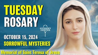 Tuesday Rosary 💙 Sorrowful Mysteries of the Rosary 💙 October 15 2024 VIRTUAL ROSARY [upl. by Perrine]