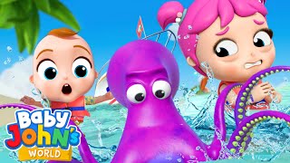 Baby John Visits The Ocean  Playtime Songs amp Nursery Rhymes by Baby John’s World [upl. by Abba]