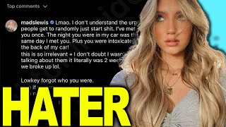 Mads Lewis Claps Back At Troll  Hollywire [upl. by Ashwin38]