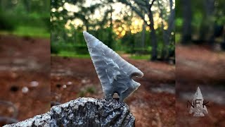 Lost Lake Spearpoint Silent Knapping [upl. by Revned]