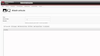 23 Crear blog para Joomla con K2 [upl. by Nickelsen]