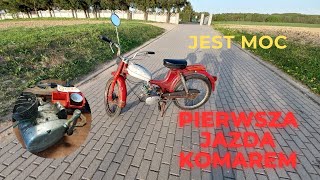 Pierwsza Jazda KomaremWreszcie DziałaCo Dalej  komar romet motorower 50cc prl motocykl [upl. by Spohr]