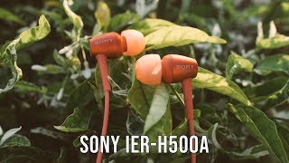 Sony IERH500A Review  HiRes Audiophile InEar Headphones [upl. by Aihseuqram]