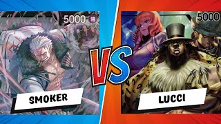 OP85 Store Tournament Round 3  Smoker vs Lucci One Piece Trading Card Game [upl. by Darton]