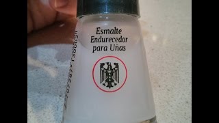 Esmalte endurecedor para uñas de Química Alemana [upl. by Elwaine]