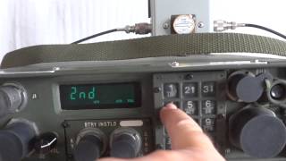 Military radio RT1511GRC 215 man pack and vehicular HF SSB transceiver [upl. by Eiclud]