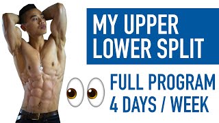 My New Hypertrophy Program 4 Day UPPER LOWER SPLIT [upl. by Clower]