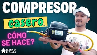 Cómo hacer un compresor casero de un refrigerador dañado [upl. by Ahseniuq]