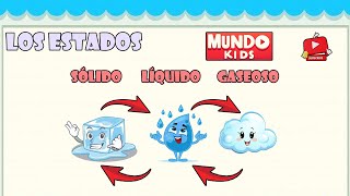 💧 Los estados SOLIDO LIQUIDO y GASEOSO para niños de primaria ✅ Video educativo [upl. by Artep648]