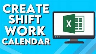 How to Create Work Shift Calendars in MS Excel  StepbyStep Tutorial [upl. by Marva]