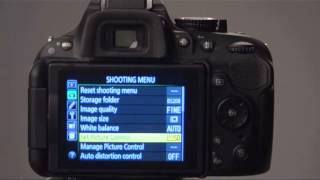 The Nikon D5200 Shooting Menu overview  youtube [upl. by Mandal]