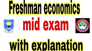 Economics Mid Exam part 2 with explanation [upl. by Sirap735]