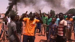 Burkina Faso coup prompts street protests [upl. by Darwin]