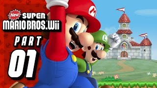 New Super Mario Bros Wii Coop  Part 01 [upl. by Bac]