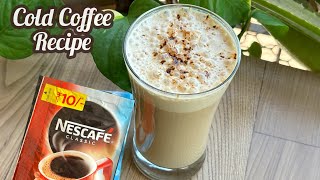 How to make Cold Coffee   Nescafe Classic Coffee Powder Recipe  Cold Coffee Recipe [upl. by Bertold]