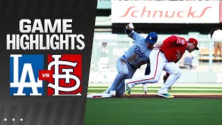 Dodgers vs Cardinals Game Highlights 81724  MLB Highlights [upl. by Bennett893]