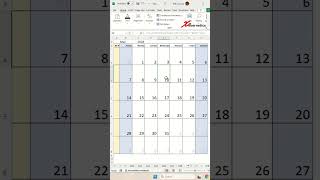 Dynamic Calendar Template In Excel with week number Excel Tips and Tricks [upl. by Trevah413]