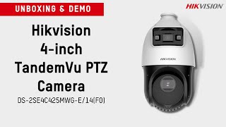 4inch TandemVu PTZ Camera SE4C  Product unboxing and demo [upl. by Krein]