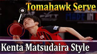 Hướng Dẫn Giao Bóng  Mổ Bổ Kiểu Kenta Matsudaira Tomahawk Serve [upl. by Emmuela]