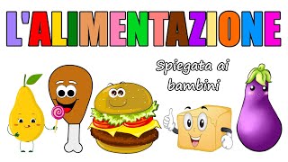 🍗🍔 LALIMENTAZIONE spiegata ai bambini 🍆🧈 [upl. by Octave]