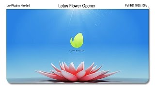 Lotus Flower Opener  After Effects Template [upl. by Hayidah]