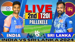 🔴 Live India vs Sri Lanka 2nd T20 Live Match Score amp Commentary  IND vs SL Live match Today [upl. by Anelra210]