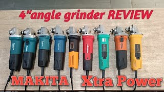 4quot angle grinder review and unboxingmakti9553NBM9513M0900B xtrapower himax DW801 [upl. by Oeak]