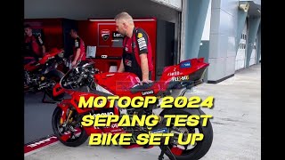 Official test Sepang 2024 motorbike set up [upl. by Leunamme]