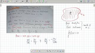 Cauchy Integral Theorem  Greens Theorem  Complex Analysis [upl. by Boswell]